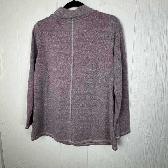 Soft Surroundings Brinley Cowl Neck Knit Pull Over Purple Size Medium Petite - Picture 4 of 9